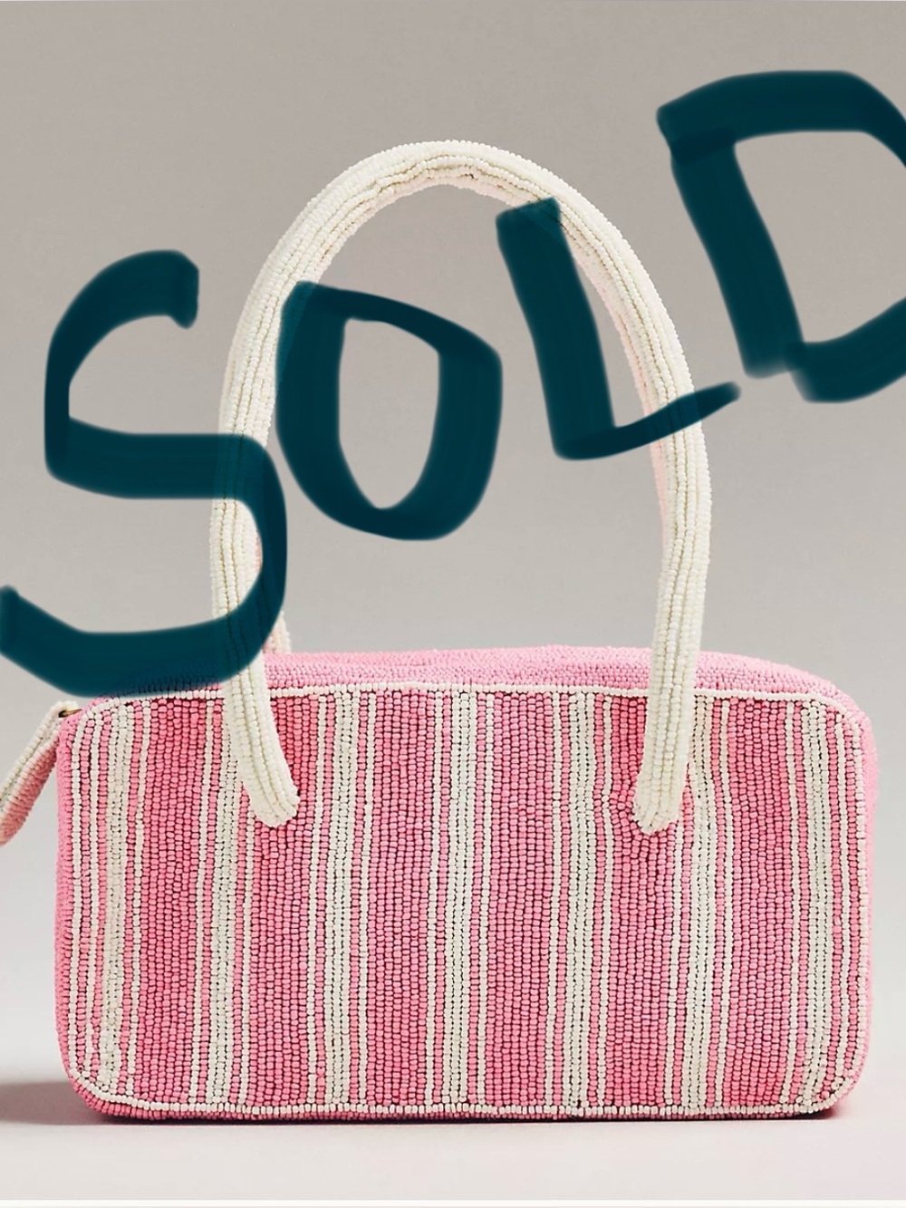 **SOLD** DO NOT BUY - NEW WITH TAGS - Anthropologie Beaded Box-Shaped Bag